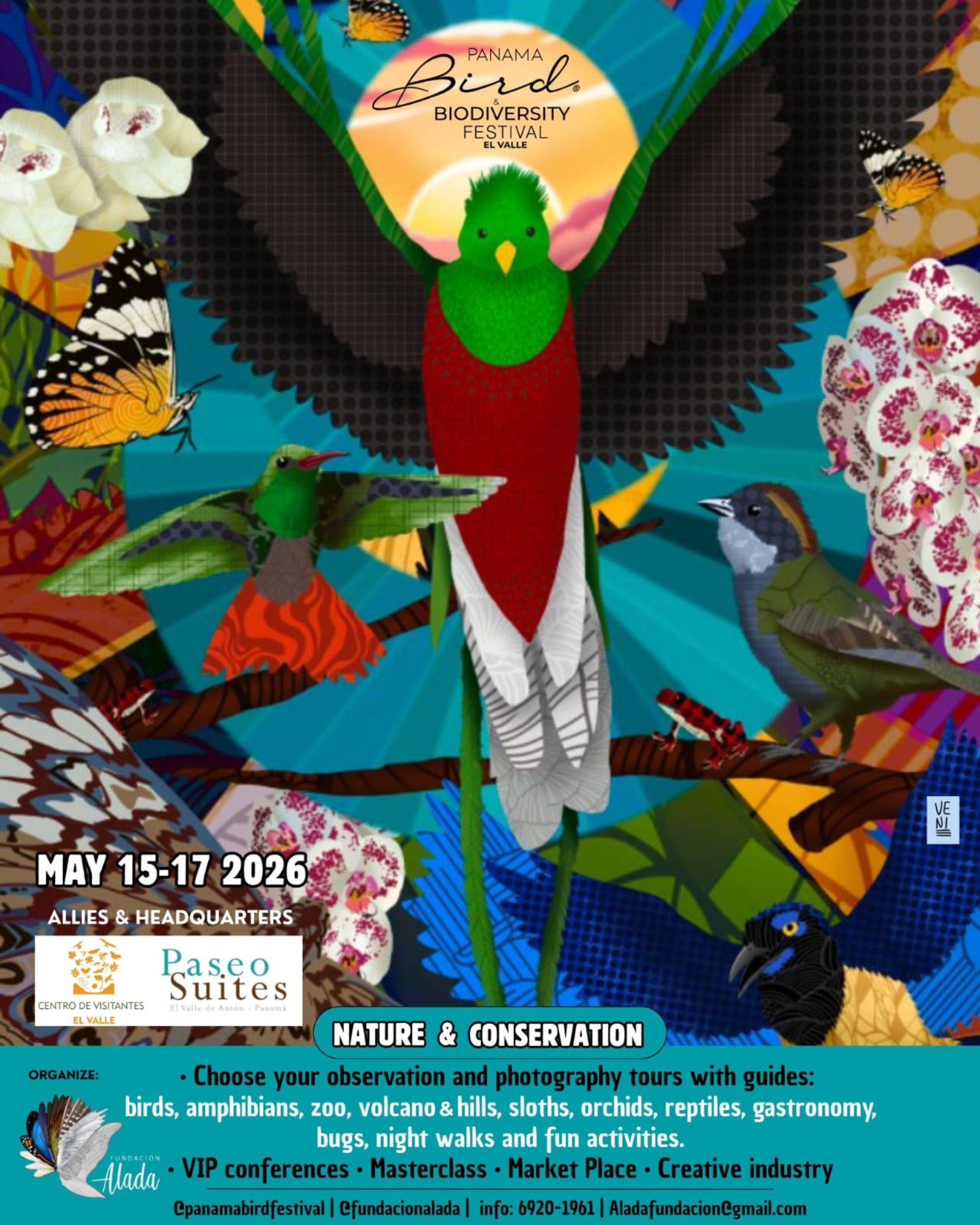 Afiche oficial de BIOFEST creado por Venancio León (@venieleonn)